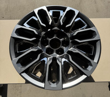 22 Gmc Sierra 1500 Wheel Rim Factory Oem 14133a 2023-25 Machined Grey Take Off