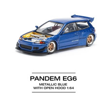 POP RACE Honda Civic EG6 Pandem Metallic Blue...