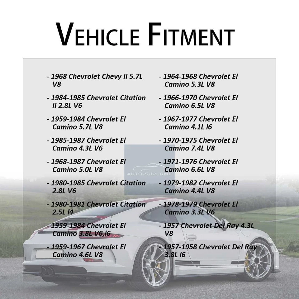 Termostato de refrigerante del motor para Chevrolet El Camino 1959-1984 5,7 L Foto 3 de 4