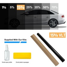 CAR WINDOW TINT FILM KIT TINTING SUPER DARK BLACK LIMO 1% 5% 15% 25% 35% 50% 70%