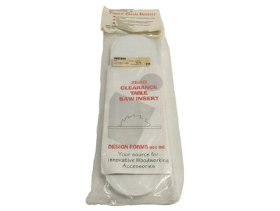 Zero Clearance Table Saw Insert, Delta Style, #18413, New In Package.