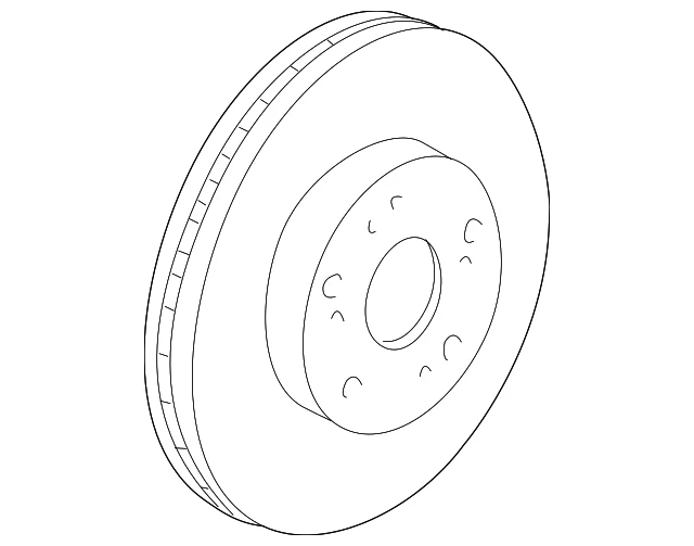 Genuine Honda Disc Brake Rotor Front 45251-TA5-A00 - Image 2 of 3