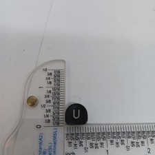 1951 Royal Quiet De Luxe Typewriter U Key thumbnail