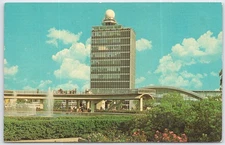 Vintage 1964 JFK Airport Civil Aeronautics Tower Postcard Dexter Press
