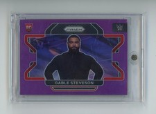 Gable Steveson 2022 Panini Prizm WWE Raw #23 Rookie Purple Prizm /149