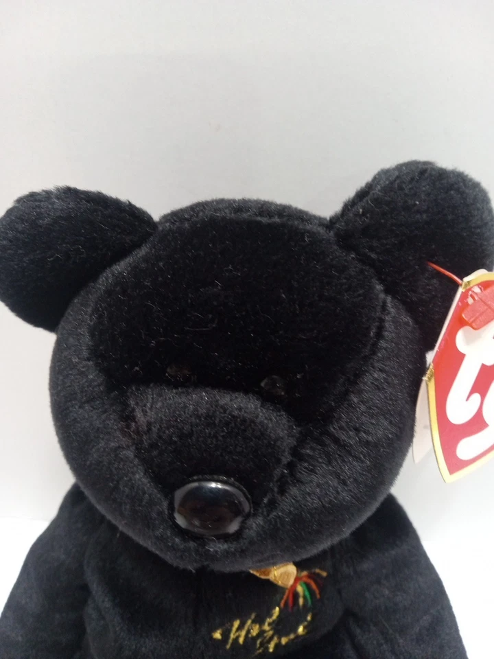 Ty Beanie Baby "THE END" Bear 1999 NEW with RARE Flat Tush Tag Errors  - Image 3 of 4