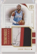 2021-22 Panini National Treasures Tremendous Prime 15/25 John Wall #TM-JWL 7y2