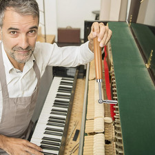 Piano Tuner Wrench Hammer with Portable Velvet Bag, Professional Piano Tuning...