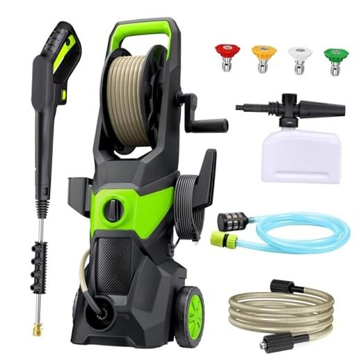 Electric Pressure Washer, 4200 PSI 2.4 GPM High Power Washer with 4 Nozzles