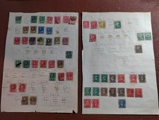 CANADA EARLY COLLECTION 4 SIDES ON 2 ALBUM PAGES INC COIL IMPERFS MOSTLY USED