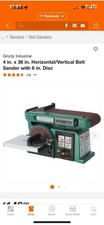 Grizzly Industrial 4 in. x 36 in. Horizontal/Vertical Belt Sander w/ 6 in. Disc