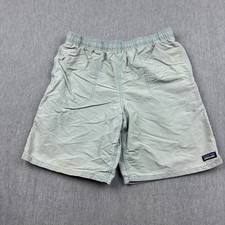 Patagonia Shorts Youth 2XL XXL Green Baggies Lined Netplus Shells Swim Trunks