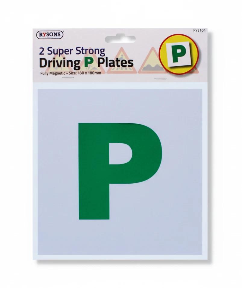 Magnetic P Plates 2 Pack Fully Magnetic Pass Plates Car Driver Plates 180mm