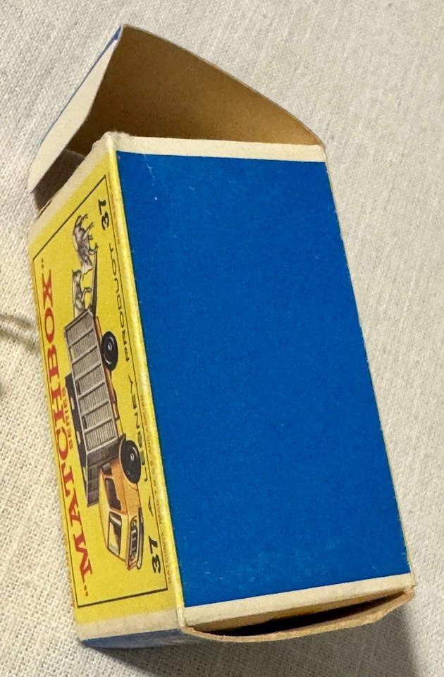 Lesney Matchbox 1-75 Series 23 - Caravane Jaune - Fabriquée Au Royaume-Uni