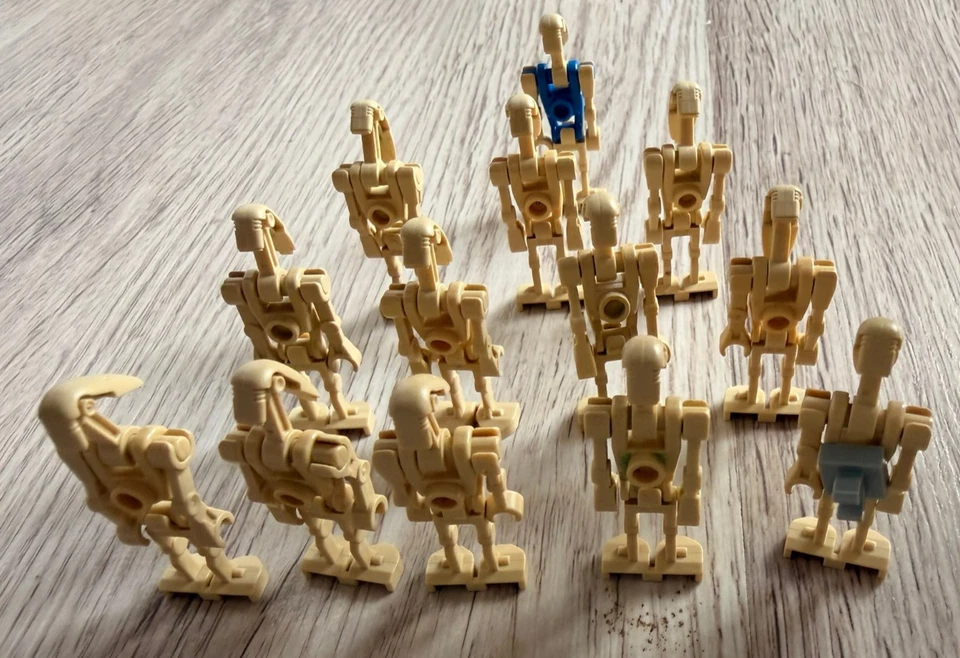 Lego Star Wars 13 x Battle Droid Pilot sw0300 Battle Droid - Tan sw0001d - Bild 2 von 2