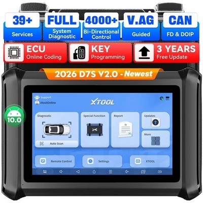 XTOOL D7S OBD2 Diagnosegerät Bidirektionales Scan-Tool ECU-Codierung Deutsch