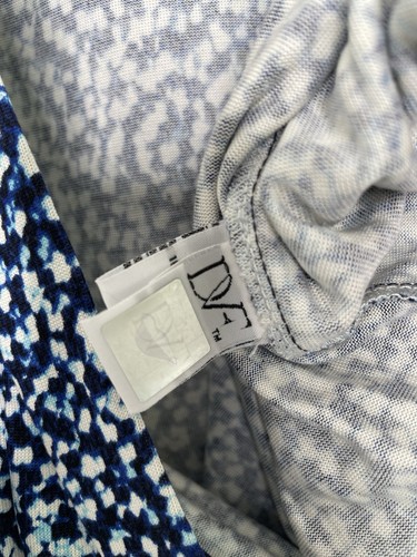 Diane Von Furstenberg DVF Cybil 100% Silk Jersey Wrap Dress Beads Peacock US 6 - Picture 18 of 19