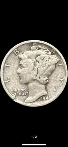 Mercury Dime 1941-S VF Silver