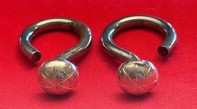 1 PR NEW Sterling Silver COWBOY VAQUERO Bridle Bit REIN RINGS