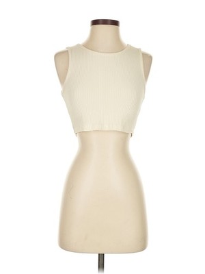 Nly Trend Women Ivory Tank Top S