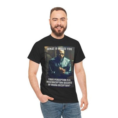 The Matrix your perception is deception Unisex Heavy Cotton Tee