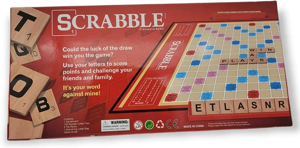 Scrabble Board Game – Classic Crossword Puzzle Game – New Factory Sealed - Image 4 of 4