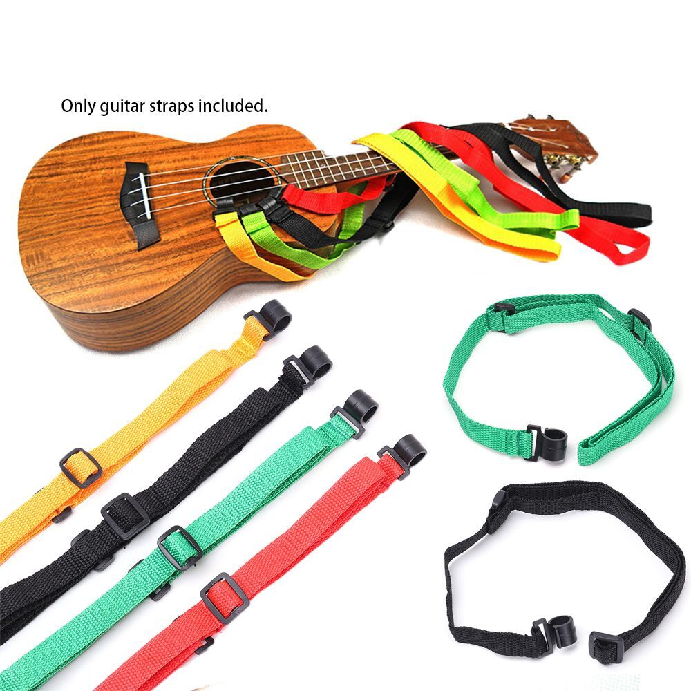 Ukulele Straps Types Adjustable Cotton Ukulele Strap Non Drilling