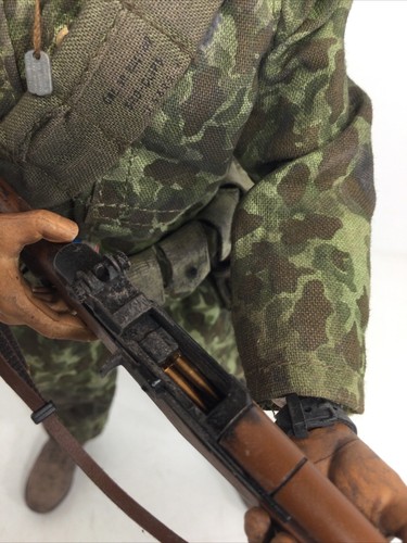 1/6 BBI CUSTOM USMC MARINE GEORGE CLOONEY PACIFIC M1 GARAND CAMO WW2 DID DRAGON - Picture 5 of 21