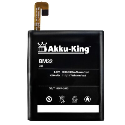 Akku-King Handy Accu Batterie für Xiaomi Mi4 Mi4 4G Mi4W Leo - BM32 - 3000mAh