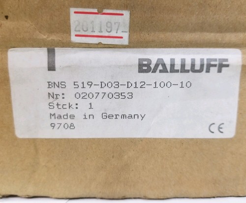 INTERRUPTOR LÍMITE BALLUFF BNS-519-D03-D12-100-10 3 POSICIONES ***NUEVO*** - Imagen 9 de 9