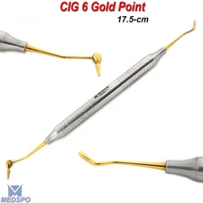 Dental Composite Filling Instrument Gold Titanium Coated Restorative Instruments
