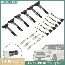 6x Ignition Coils+Connectors+Spark Plug UF487 90919-02251 Pour Toyota Sienna Af