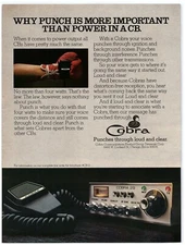 1976 Cobra 29 Communications Vtg Print Ad, Cb-2 Radio Boxing Glove Punch Power