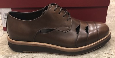 $895 New Salvatore Ferragamo Dark Brown Mens Shoes Size 7 US  display picture 3