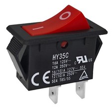 HY35C Push Button Switch - ON-Off 2-Pin AC 125/250V 16/12A Rocker Switch for ...