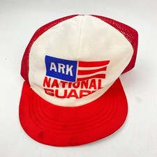 Arkansas National Guard Mesh SnapBack Hat Trucker Cap Semco USA Made Vintage