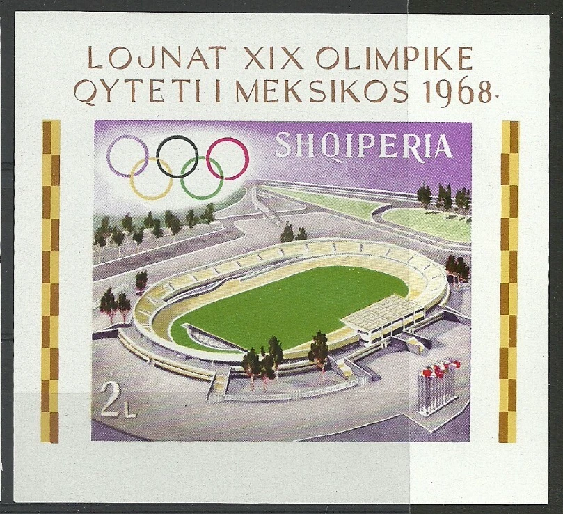 Albania Albania 1968 MiNr 1306 B-1313 B + Bloque 33 MNH** Juegos Olímpicos México Foto 2 de 2