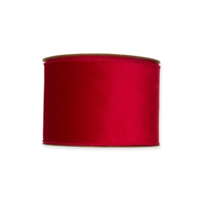 Stoffband ohne Bügel 70 mm breit 8 m Rolle rot