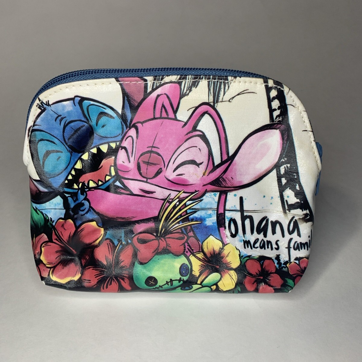 Disney Loungefly Lilo and Stitch Angel Makeup Travel Cosmetic Bag