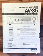 Yamaha AV-35 Amplifier Service Manual Original 