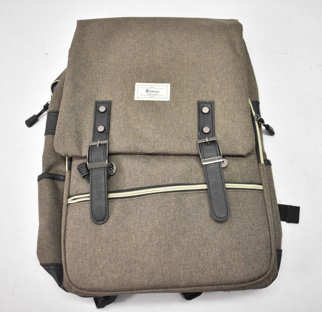 best vintage laptop backpack Mancio with USB Charging Port, Slim Tear Resistant Business Backpack for Travelling, College, Casual Daypacks for Men,Women, Fits up to 15.6Inch Notebook, Green : Electronics fullgrain crazy horse leather Canvas Backpack - Waxed Canvas