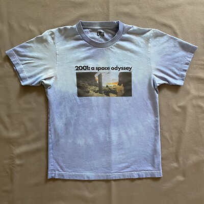 Uniqlo X NASA T Shirt Adult XS Blue Tie Dye 2001 Space Odyssey Exploration  Used