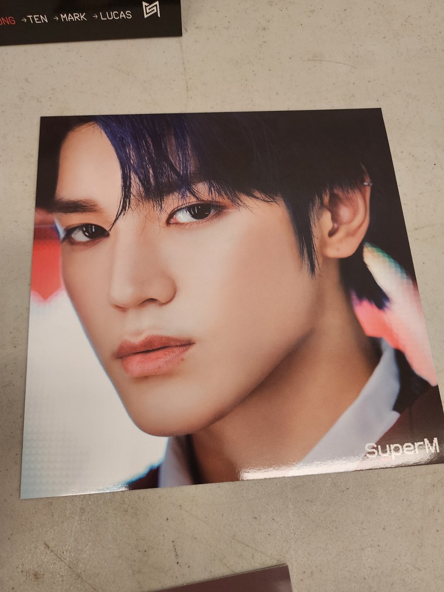 SuperM Super One Album Taeyong Signed Autographed LP Poster Set | eBay