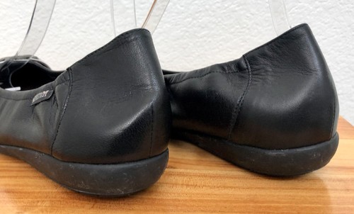 Mephisto Women's Black / Cream Leather Cap Toe Ballet Flats Shoes Size US 8.5 - Picture 6 of 12