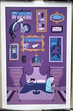 Rare Josh Agle SHAG Elegant Thief serigraph print 2006 MCM Mid-century Modern