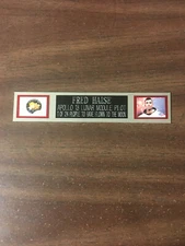 FRED HAISE (APOLLO 13) NAMEPLATE FOR PHOTO/DISPLAY