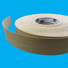1 - 5m x 48mm Montana Oak Pre-Glued Iron-On Melamine Worktop Edge Tape
