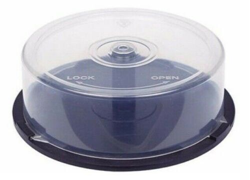 10 x 25 Disc Capacity Cakebox CD DVD BDR Plastic Storage Containers spindles - Picture 1 of 1