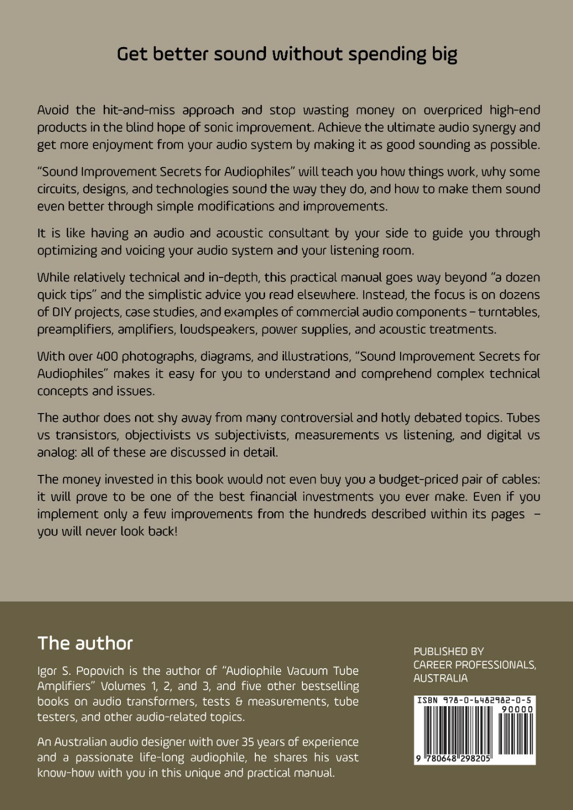 Sound Improvement Secrets for Audiophiles tube amplifier loudspeakers turntable