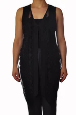 Twin Set  -  Waistcoat - Female - Black - 3688026A183942